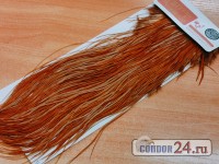 Седло петуха WHITING, градация Silver Midge, цвет White dyed Brown